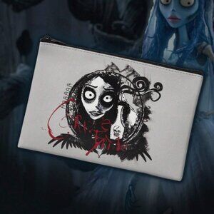 Corpse Bride Makeup Cosmetic Bag Zipper Closure NWT